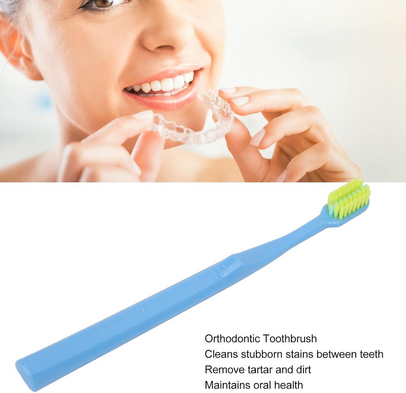 woobles Orthodontic Brush Safe Tartar Removal Professional Portable Oral Care (Blue) - Image 5